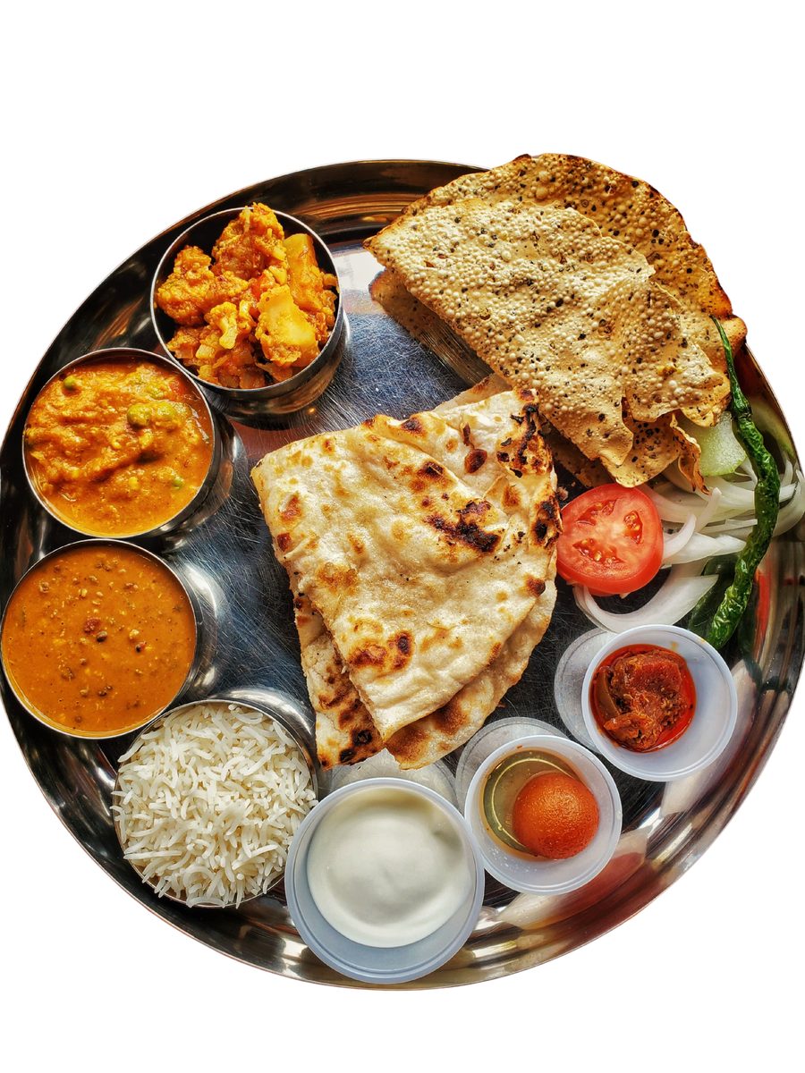 Traditional South Indian thali at Arockia's Kitchen